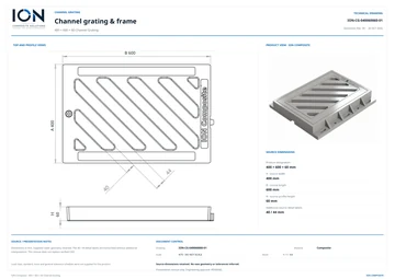 Low-resolution Technical Drawing preview for 400 × 600 × 60 Channel Grating