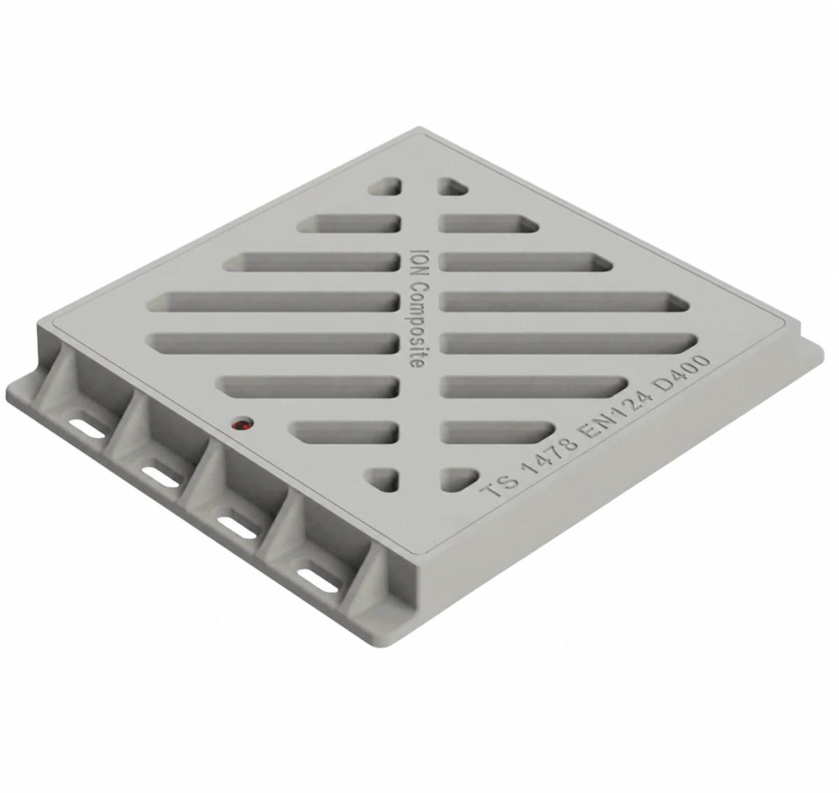 570 × 570 × 60 Channel Grating — ION Composite product view