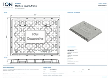 Low-resolution Cover / Assembly Drawing preview for 600 × 800 GRP Manhole